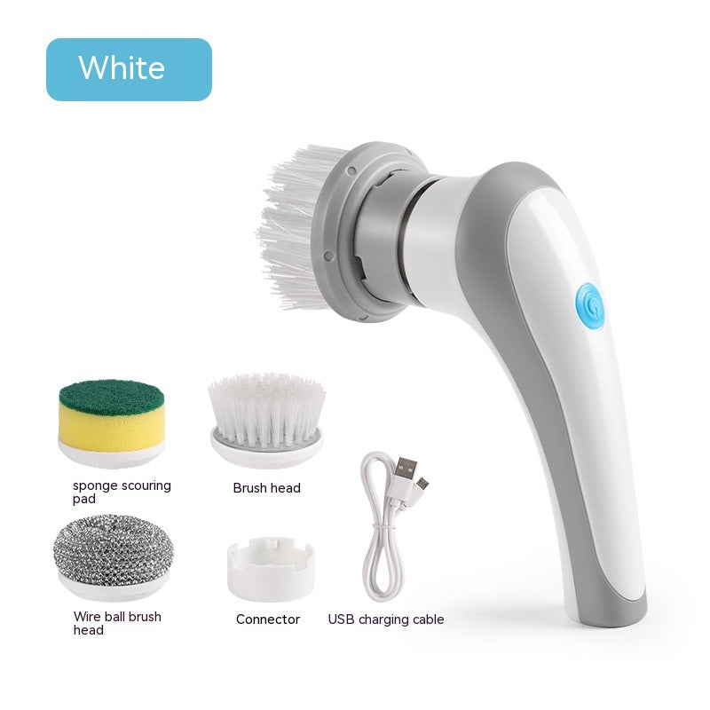 Electric Cleaning Brush 4 In 1 Spinning Scrubber